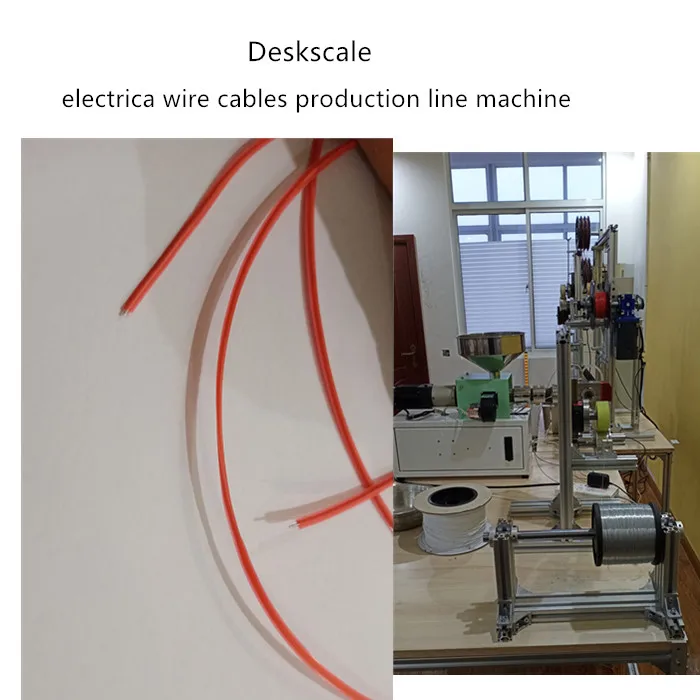 small electric cables extrusion production line desktop laboratory use extruder deskscale machine