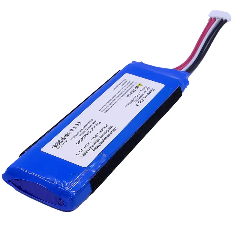 Flip3 Batarya Wholesale for JBL Flip 3 Bluetooth Speaker 3.7v 3000mAh Lithium Battiries P763098 03 GSP872693 03 Batera