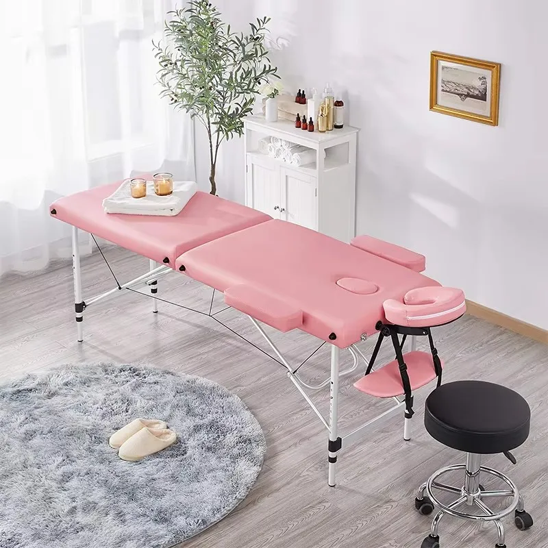 Thai New Luxury Black Leather Home Pedicure BodyFoldable Pool Massage Bed For Commercial Use Beauty Furniture