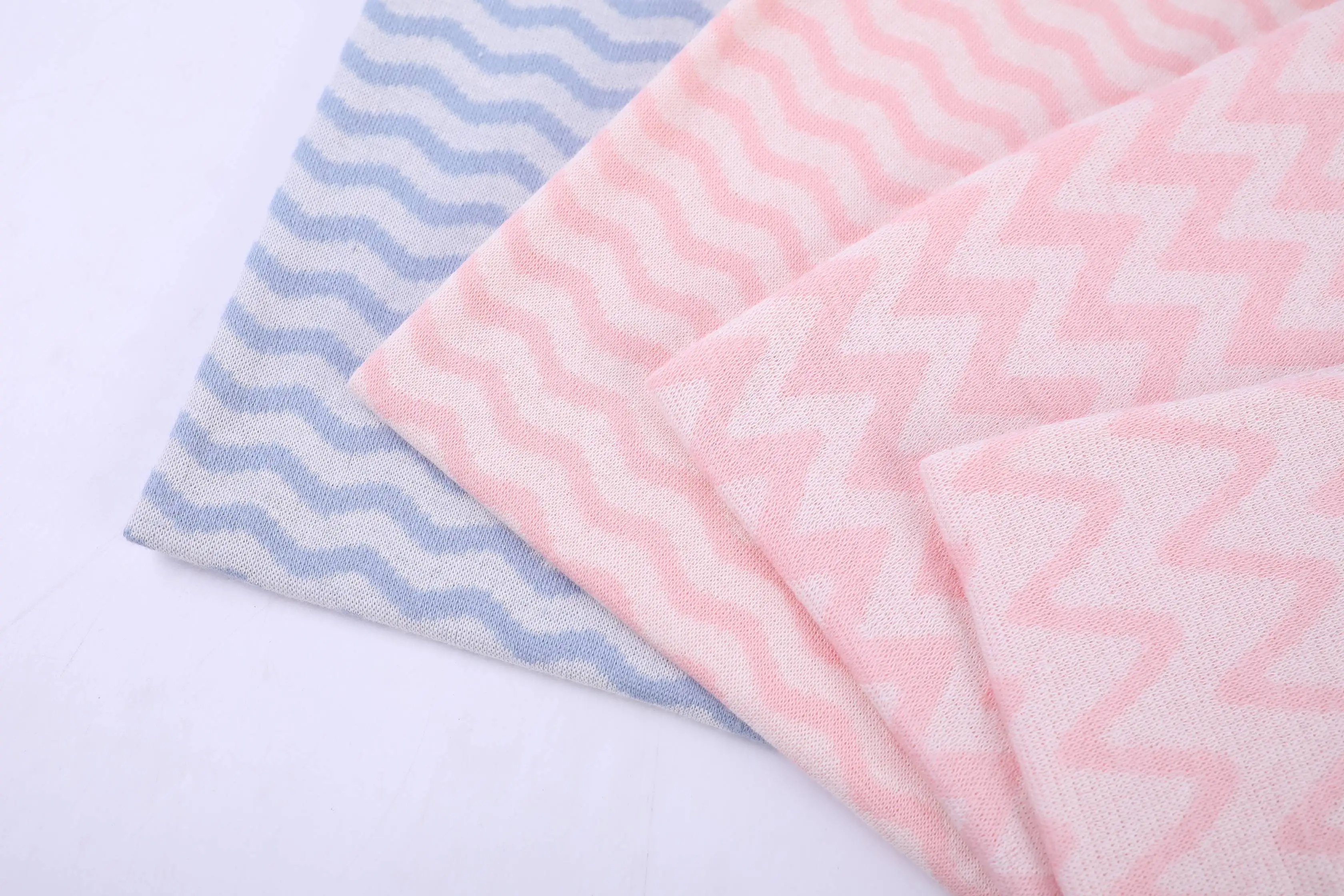 China factory  pure organic cotton breathable  absorbent  jacquard reactive print fabric used for children T shirts skirt