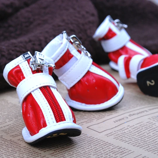 Wholesale cheap high quality fashion leather waterproof outdoor dog shoes