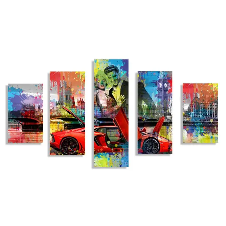 5 Panel Canvas Painting Decorative Wall Art Painting Home Decor Prints Picture