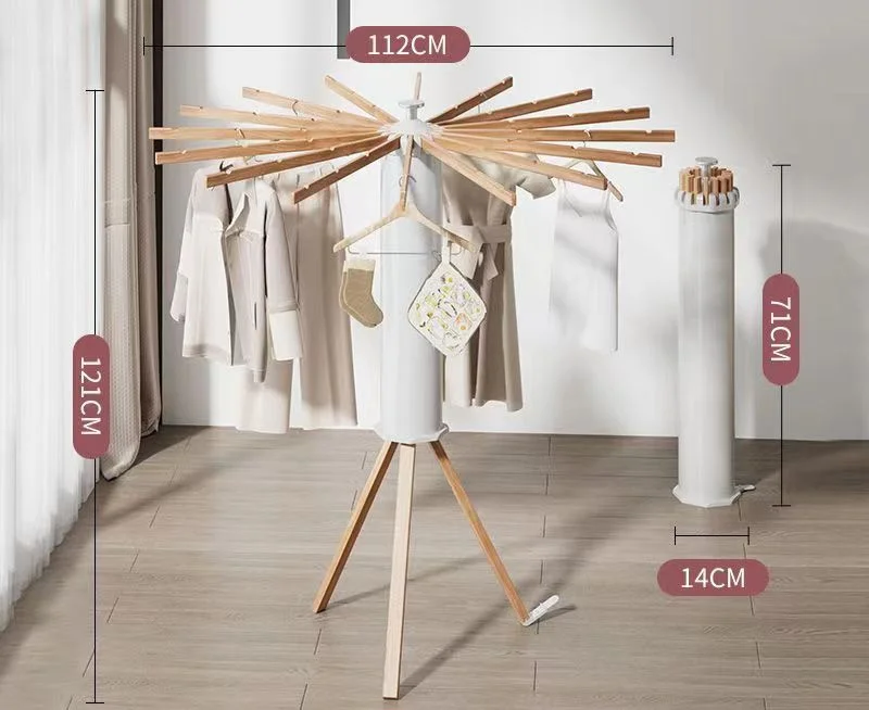 Octopus drying rack household  balcony indoor floor pole folding drying rack drying clothes rack hanging hanger