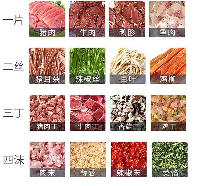 Automatic Industrial Lamb Cube Dicer Cut Thin Fresh Cooks Portable Meat Slicer Grinders Mincer Machine