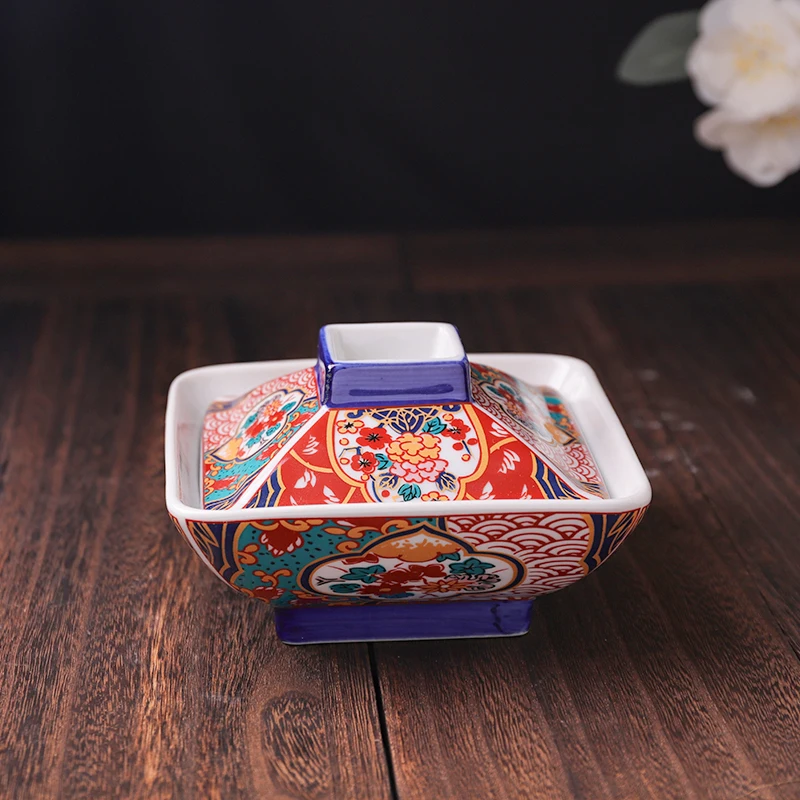 Ceramic Bowl Dinnerware Set Decorative Retro Container Luxury Quantity Japanese Dishes