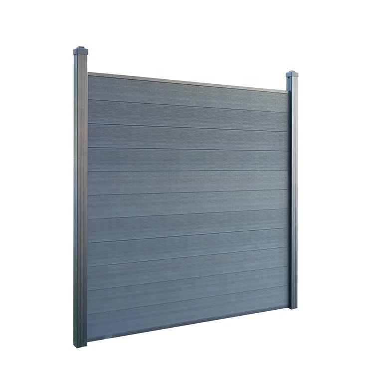 Factory privacy fencing house decorative wood plastic composite panel wpc fence