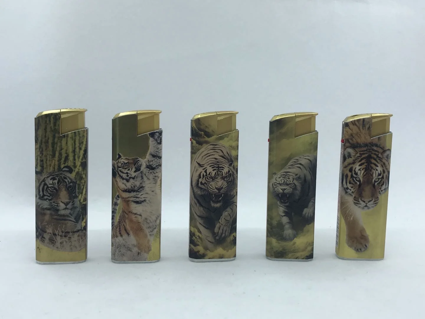 Metal cover refillable electronic Straight lighter