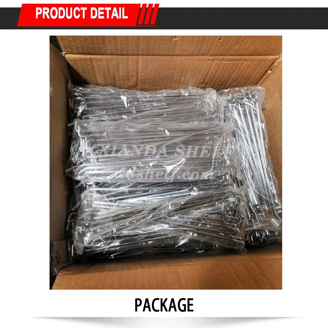 Length 200mm  20cm Pegboard Panel Board Perforated Hook Metal Supermarket Hook