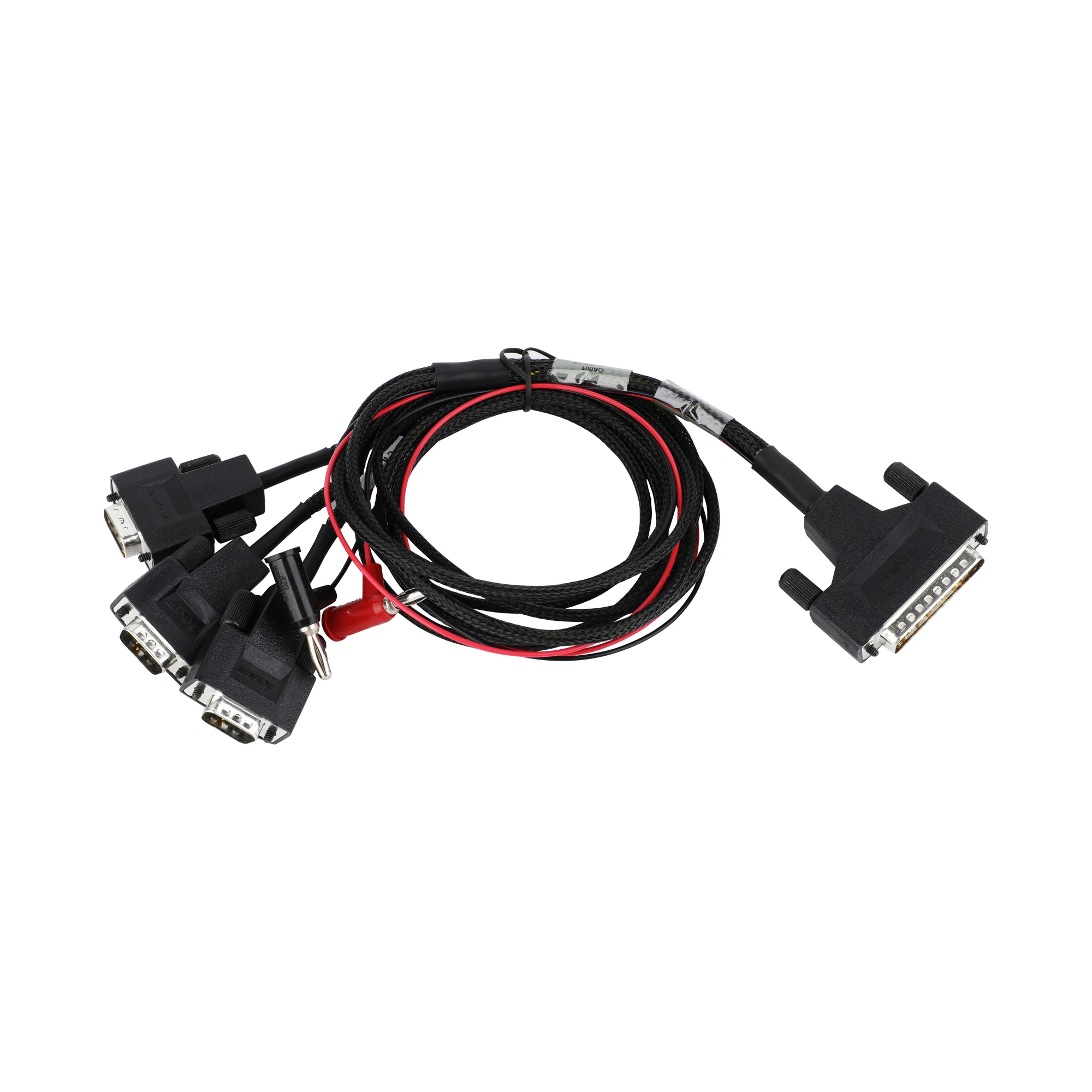 Factory Custom Black OBD2 OBDII OBD plug connector DB15Pin Y cable