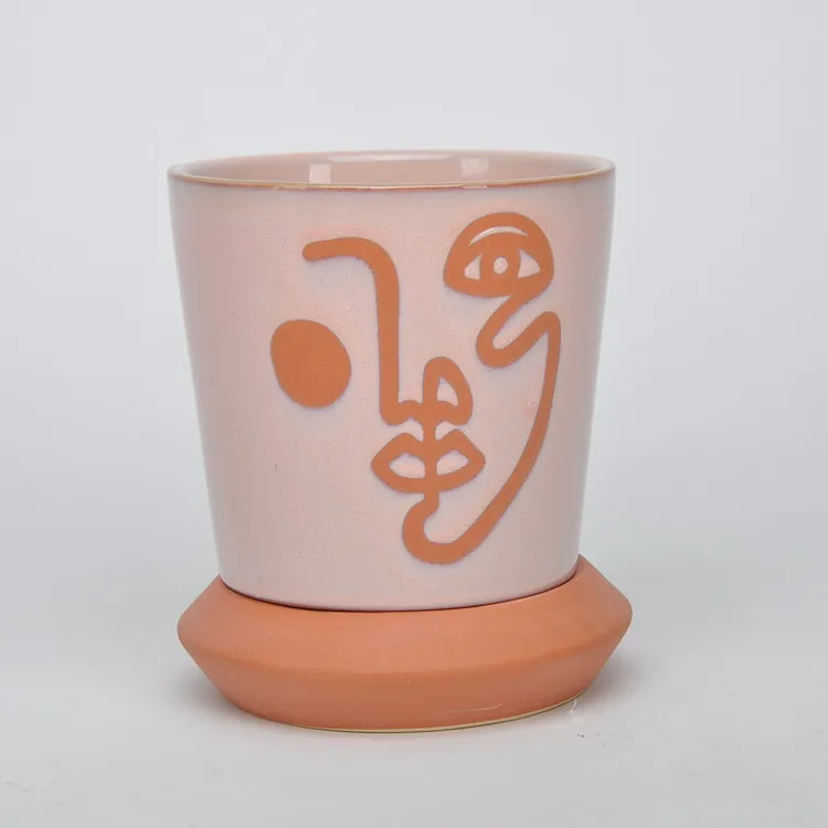 Factory direct selling antique artistic matt glaze home decoration desktop artificial flower vases for flowers