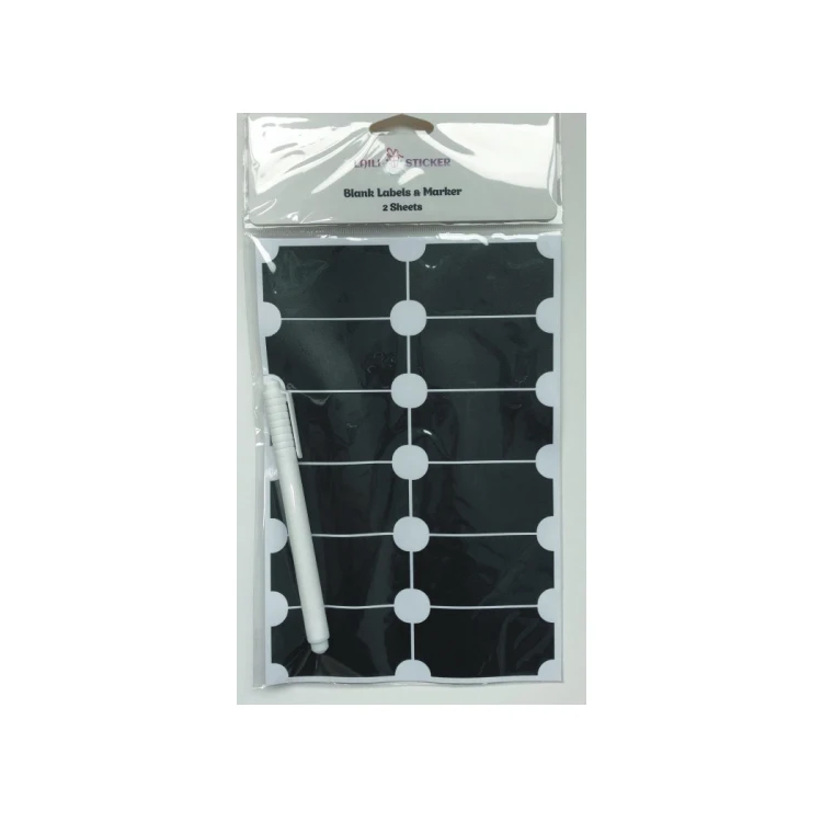 Hot Selling Chalkboard Labels Kids Blackboard Sticker Chalk Board Craft Stickers With Marker Pen