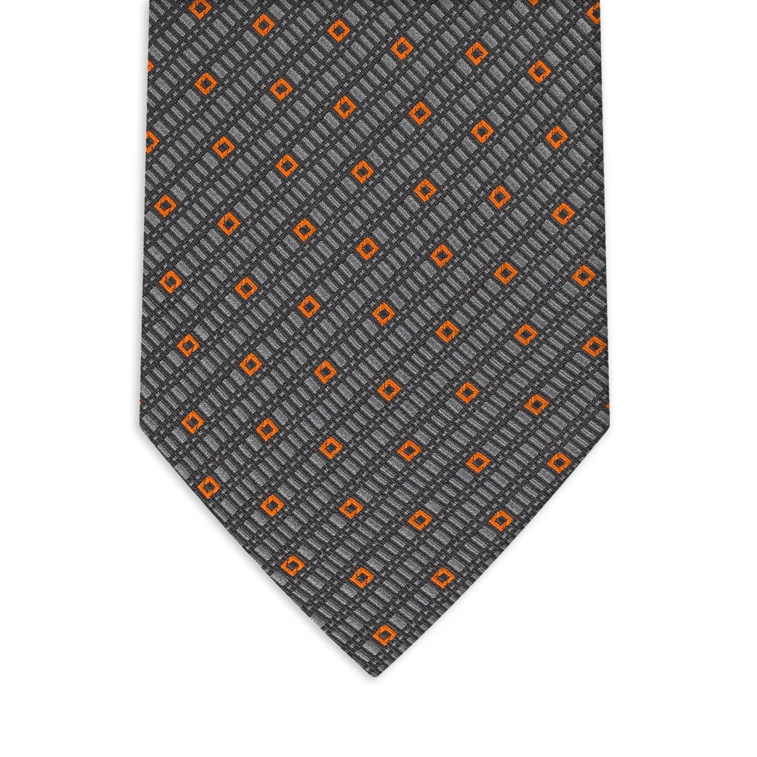 Good Supplier Jacquard Silk Ties - Seven Fold Tie Palermo Gray - Embrace Italian Elegance and Craftsmanship