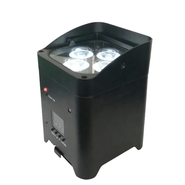 Winlite ip20   battery wireless dmx 4x18w 6in1 led uplights