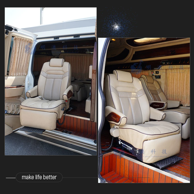 Luxury RV modified welfare wheelchair for disabled people special rotating extension safety wheelchair