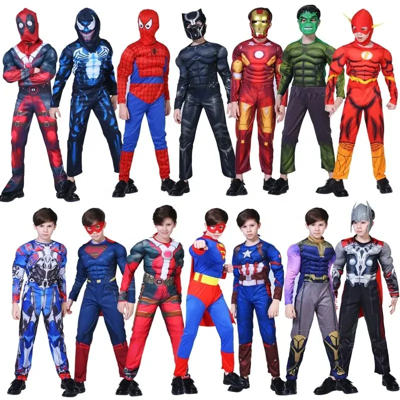 Novelty & Special Use Kids Spiderman Costume Superhero Spandex Halloween Movie Cosplay Costumes