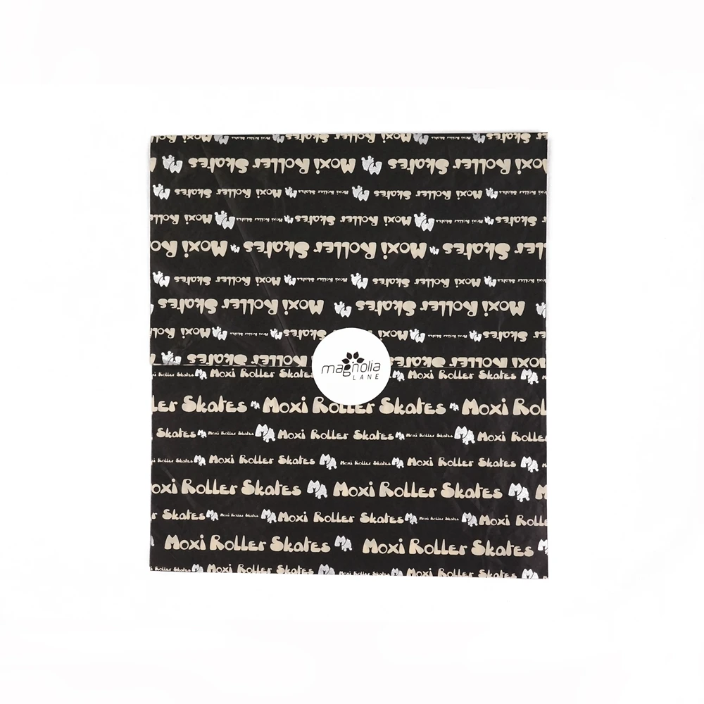 
 Пользовательский золотой бренд логотип печать оберточная бумага для подарка  