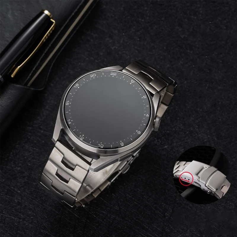 Производитель оптовая продажа титановый ремешок для смарт-часов 22 мм huawei gt2 samsung apple iwatch