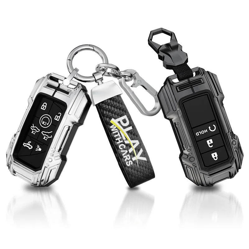 New Zinc Alloy Carbon Fiber Car Key Case Cover For Mitsubishi L200 ASX Outlander Eclipse Cross Pajero Sport Lancer Accessories