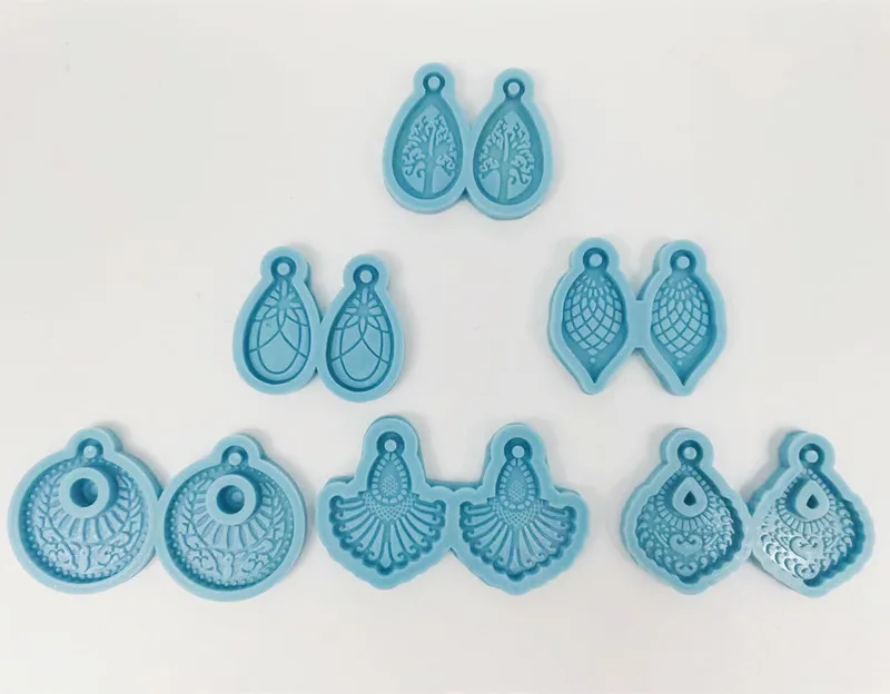 New Design, epoxy craft, fancy earrings, decorative combination, DIY, shiny silicone mold