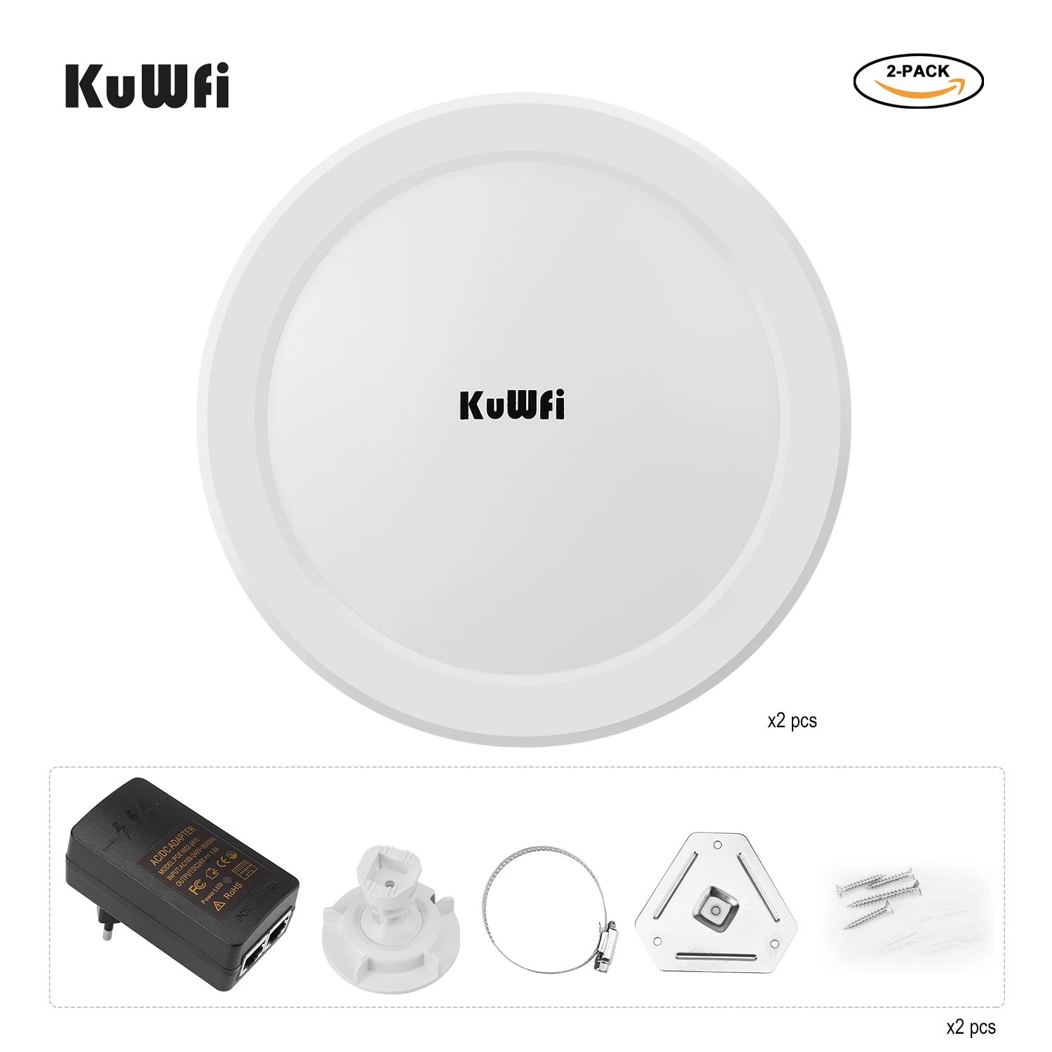 Высокоскоростной уличный Wi-Fi мост KuWFi 5 8g cpe лучшая направленная точка ethernet точка-точка wifi с двойным гигабитным портом poe