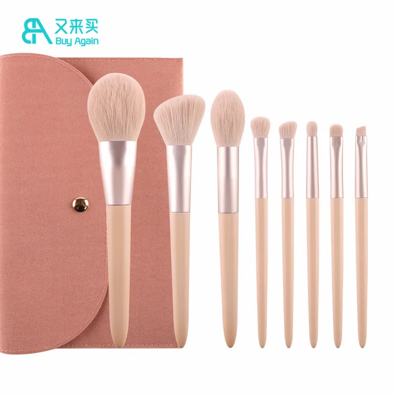 Buy Again 2021 new luxury 8pcs makeup brushy organizer makeup brushes set the matcha green