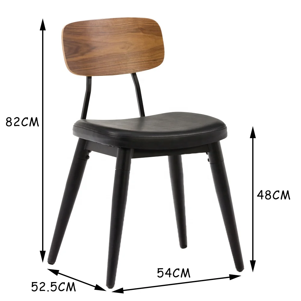 Wholesale Manufactures modern restaurant furniture sillas cheap metal dining chair with Upholstered seat and wood backrest