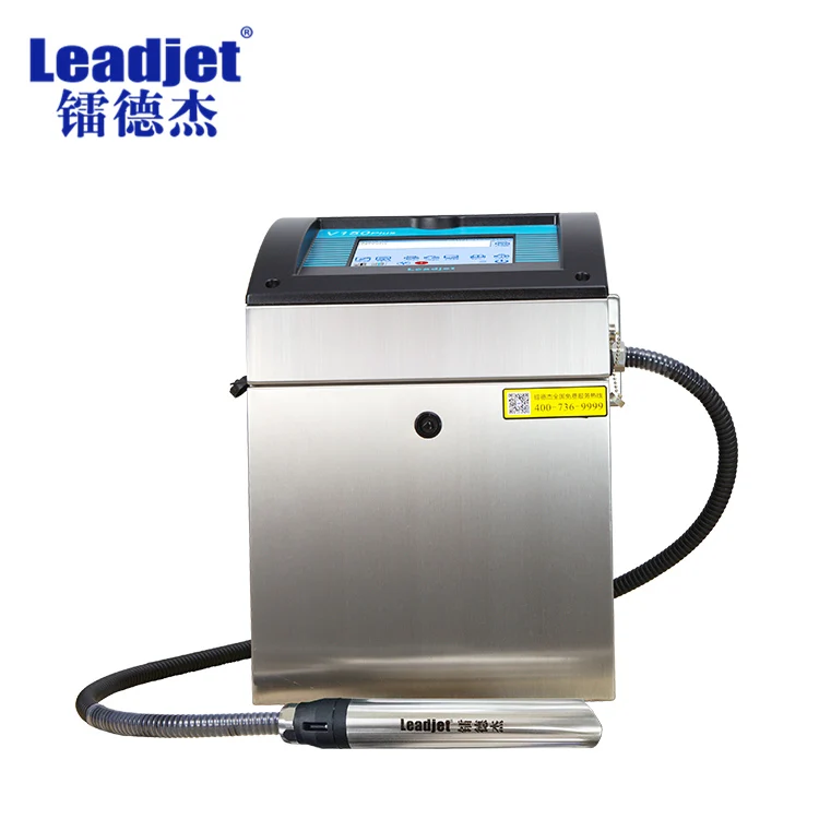 Leadjet High Speed the Newest Continuous Inkjet Batch Printing Machine Inkjet Printer for plastic/ rubber/carton/Bottles