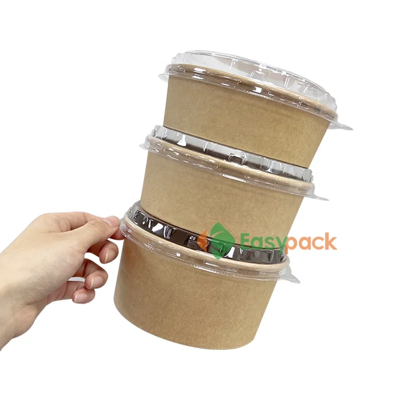 32oz 1000ml paper bowl craft paper bowl waterproof salad bowl