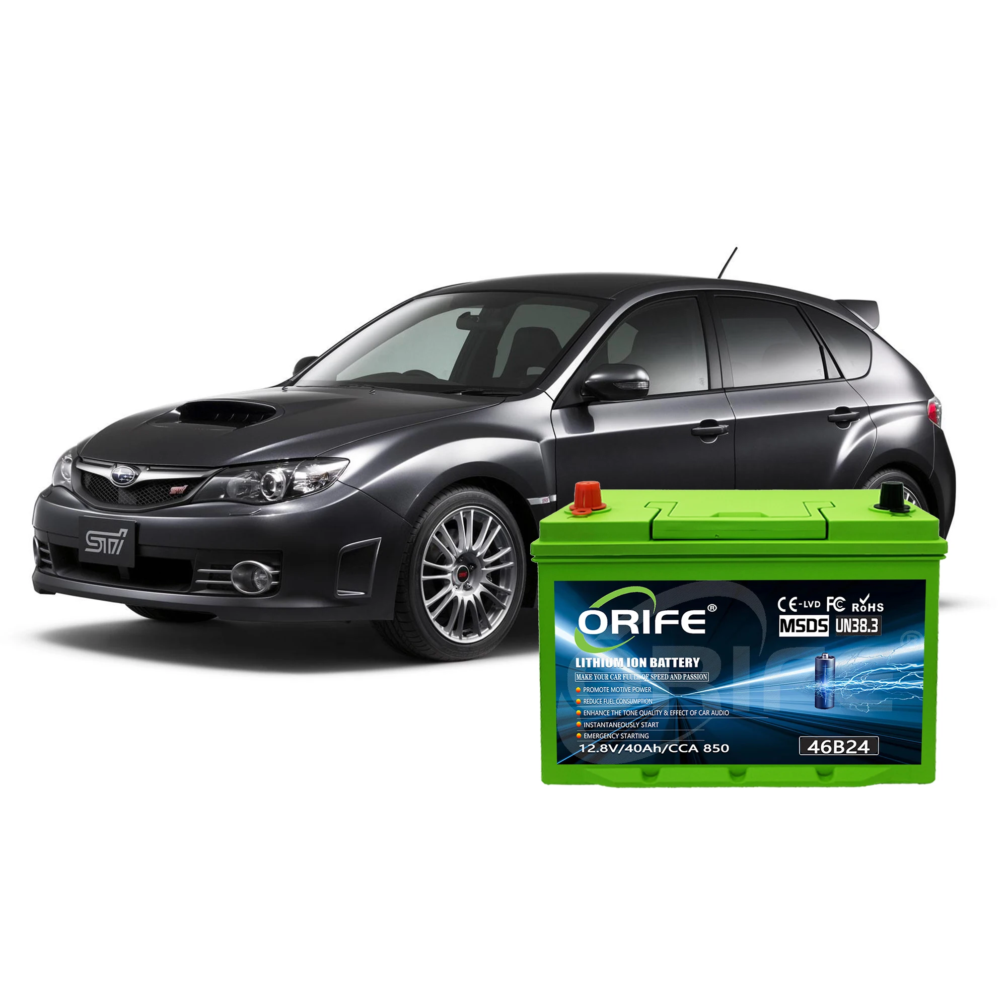 ORIFE 3000 циклы литий-ионные цилиндрические 12 8 В lifepo4 60ah аккумуляторные батареи для электрических подъемников