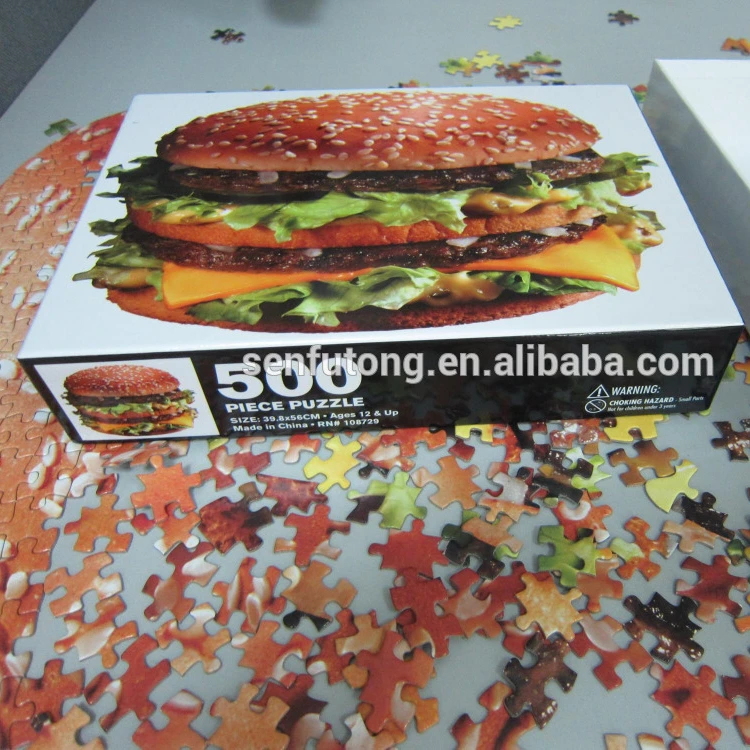 Wholesale Custom Adults High Quality Games 1000pcs Jigsaw Puzzle adult puzzle gamesblank puzzle