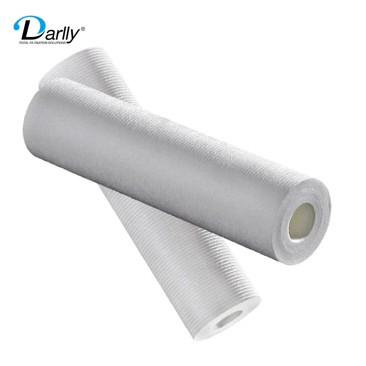 Customized 10/20/30/40 Inch 5 Micron PP Melt Blown Spun Bonded Polypropylene Filter Cartridge For RO Prefiltration