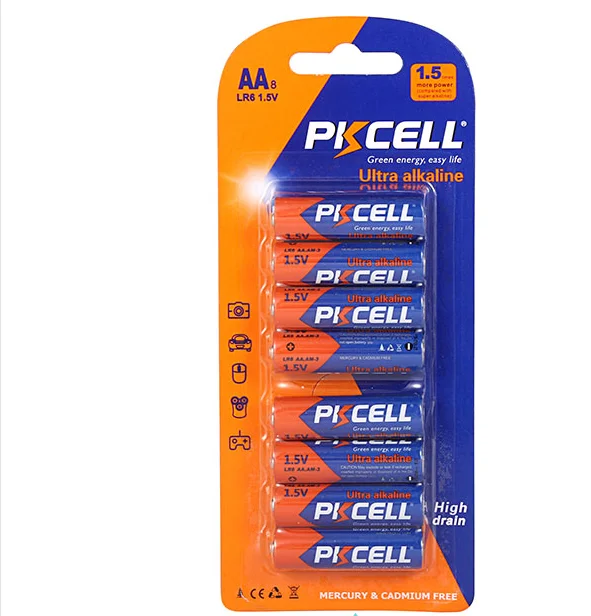 High Quality Long Lasting Disposable Primary LR6 Alkaline AA Battery For fingerprint door lock