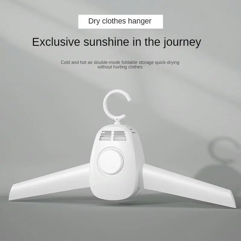 Portable Electric Mini Hot Air Clothes Dryer Rack Intelligent Hanger Foldable Machine Dryer Travel Clothes Dryer