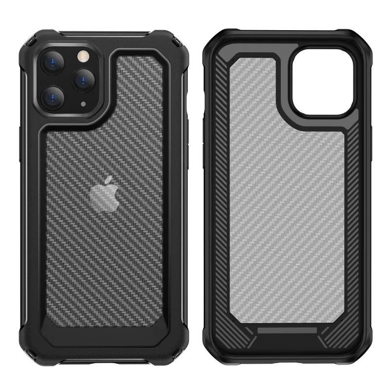 Чехол из ТПУ и поликарбоната с узором углеродного волокна для iphone 12 Apple IPhones все серии Samsung всех