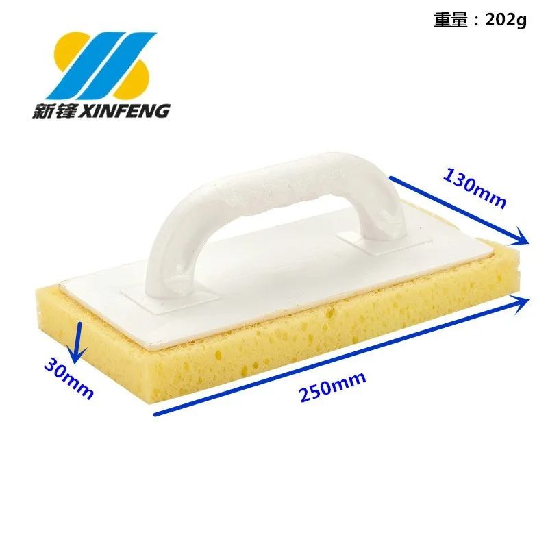 Hot selling high quality sponge trowel with plastic handle wall scraping joint mud plastering board