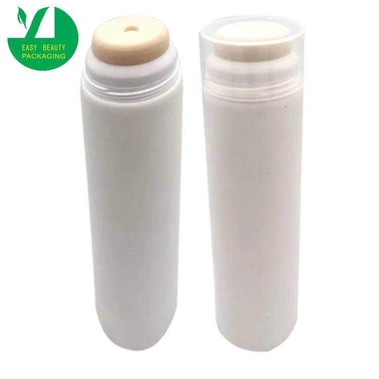 150ml 250ml D50 White Cosmetic Empty Plastic Sponge Head Applicator Tube For Liquid Foundation BB Cream Hair Remove Lotion