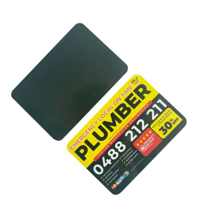 Promotional advertising magnetic business card/business card fridge magnet