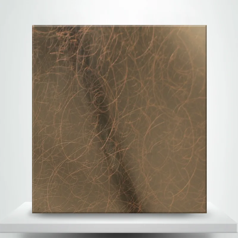 Foshan Factory Supply Price 304 2mm brass hairline vibration antique bronze stainless steel plate sheet for interior design