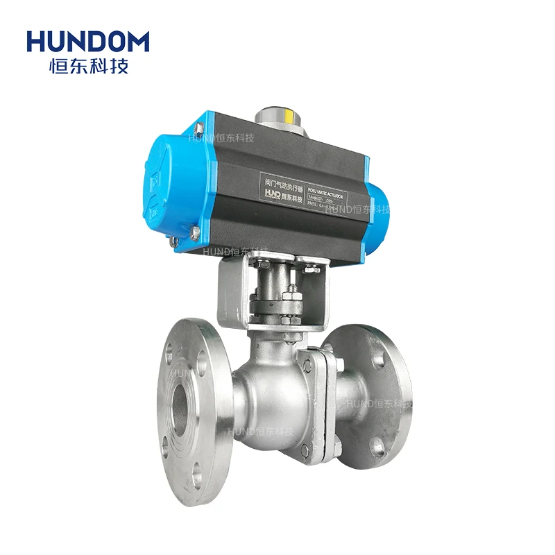 Factory supplier stainless steel pneumatic ball valve air pneumatic actuator ball valve