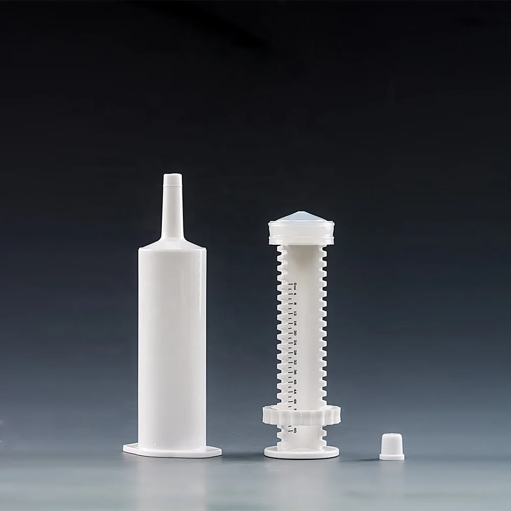 New product horse wormer paste packaging disposable wide tip oral 60 ml plastic vet syringe for veterinary feeding