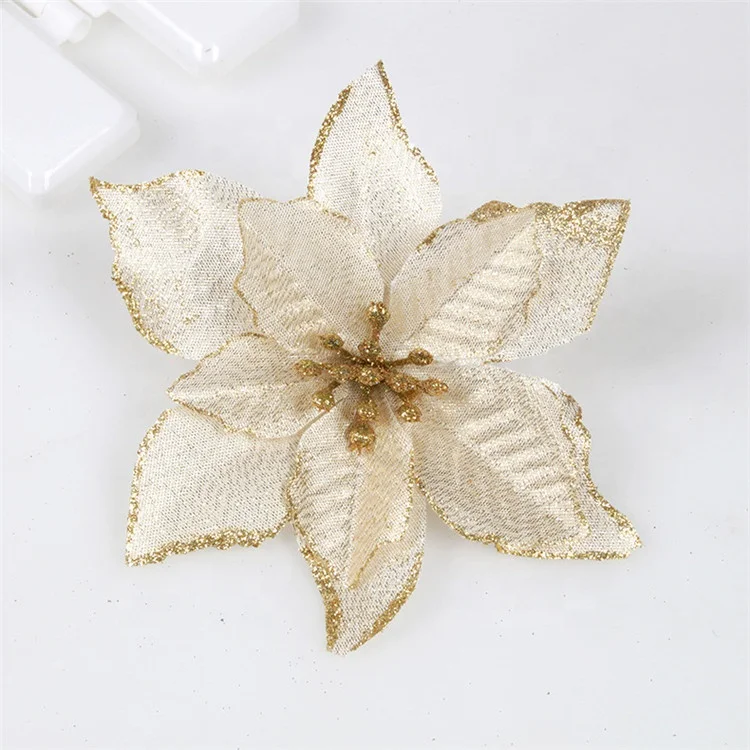 V-1331 Small 13cm Artificial Christmas Flower For Decoration