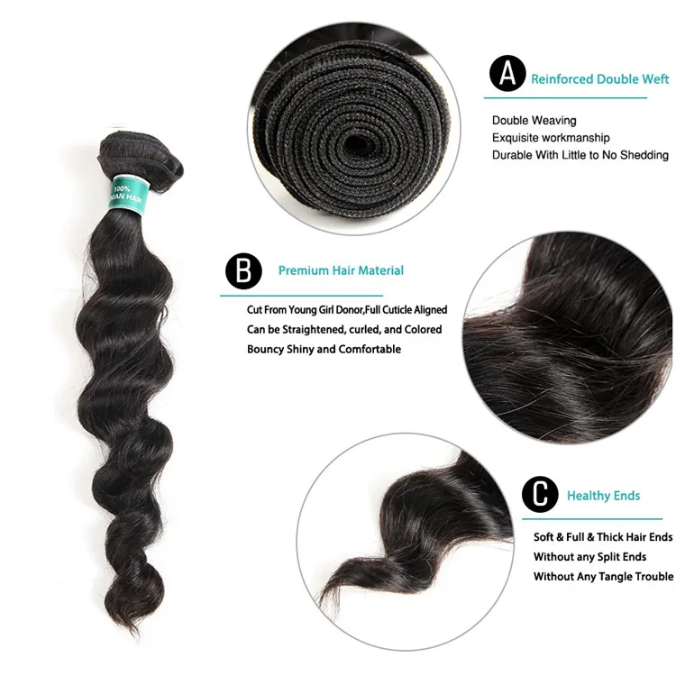 
Best virgin hair vendors wholesale 9a grade hair 100 brazilian remy human hair weave 