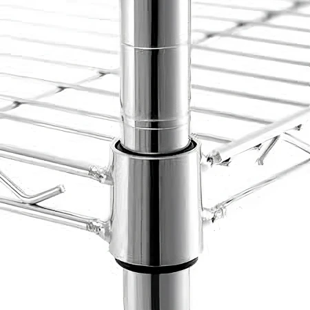 Factory Specializes in Six Layer Heavy-Duty Commercial Iron Storage Rack Metal Wire Mesh Shelf of Size Five Layer