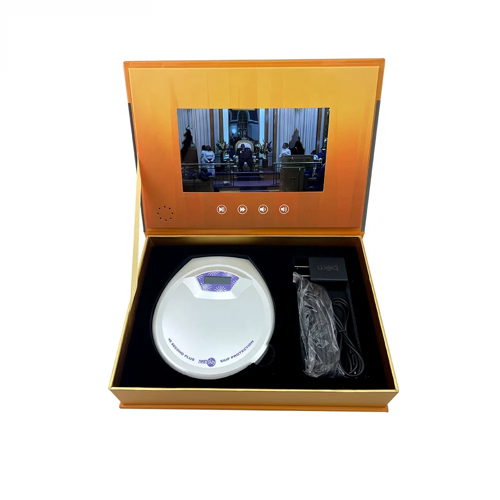 Presentation Marketing Greeting Gift Jewelry Ring Lcd Screen Video Brochure Gift Box Lcd Video Box For Promotion
