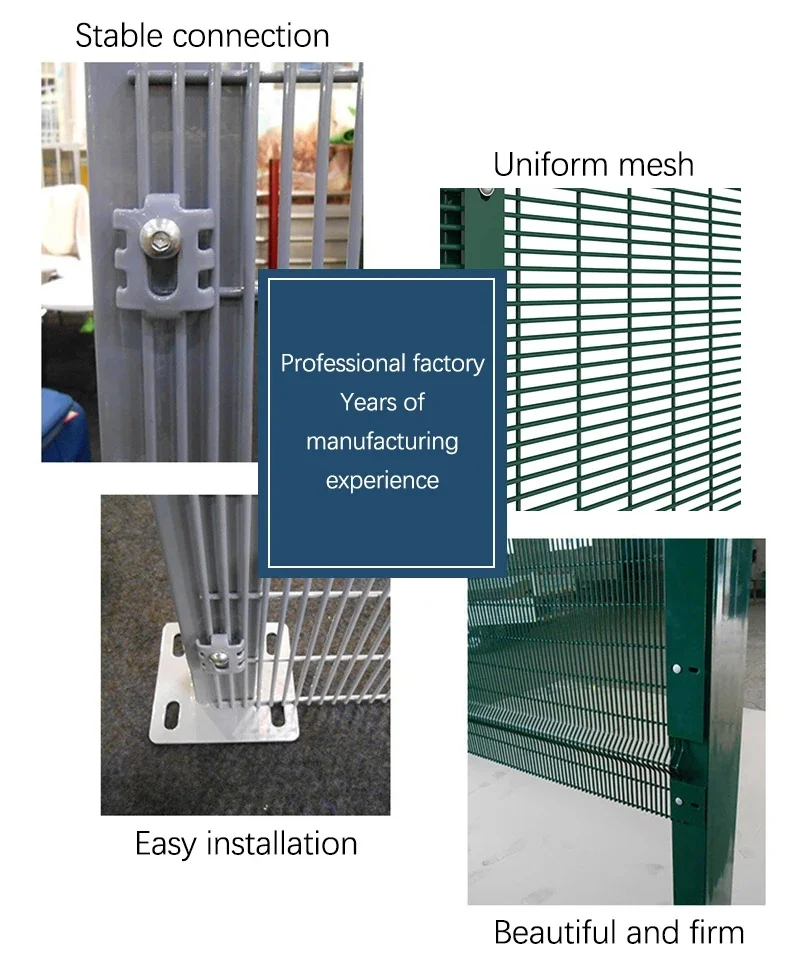 2024 Hot Dip Galvanized Powder Coated 358 Anti Climb Security Fence Prison Security Mesh Panel For Airport