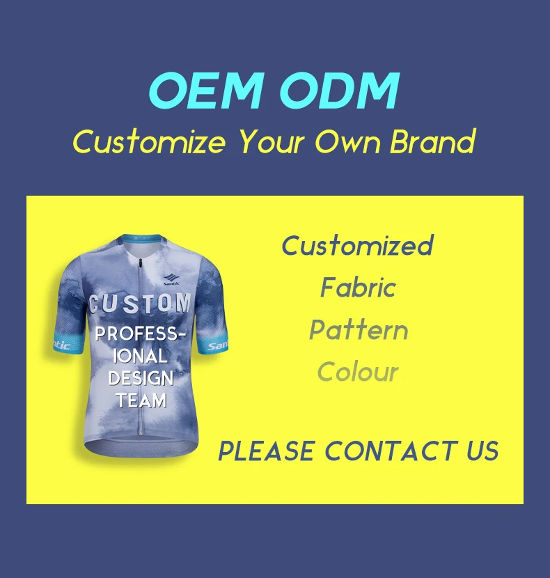 Santic Customize professional sport  Cycling Jersey Lightweight Quick Dry Breathable cycling short sleeve jersey