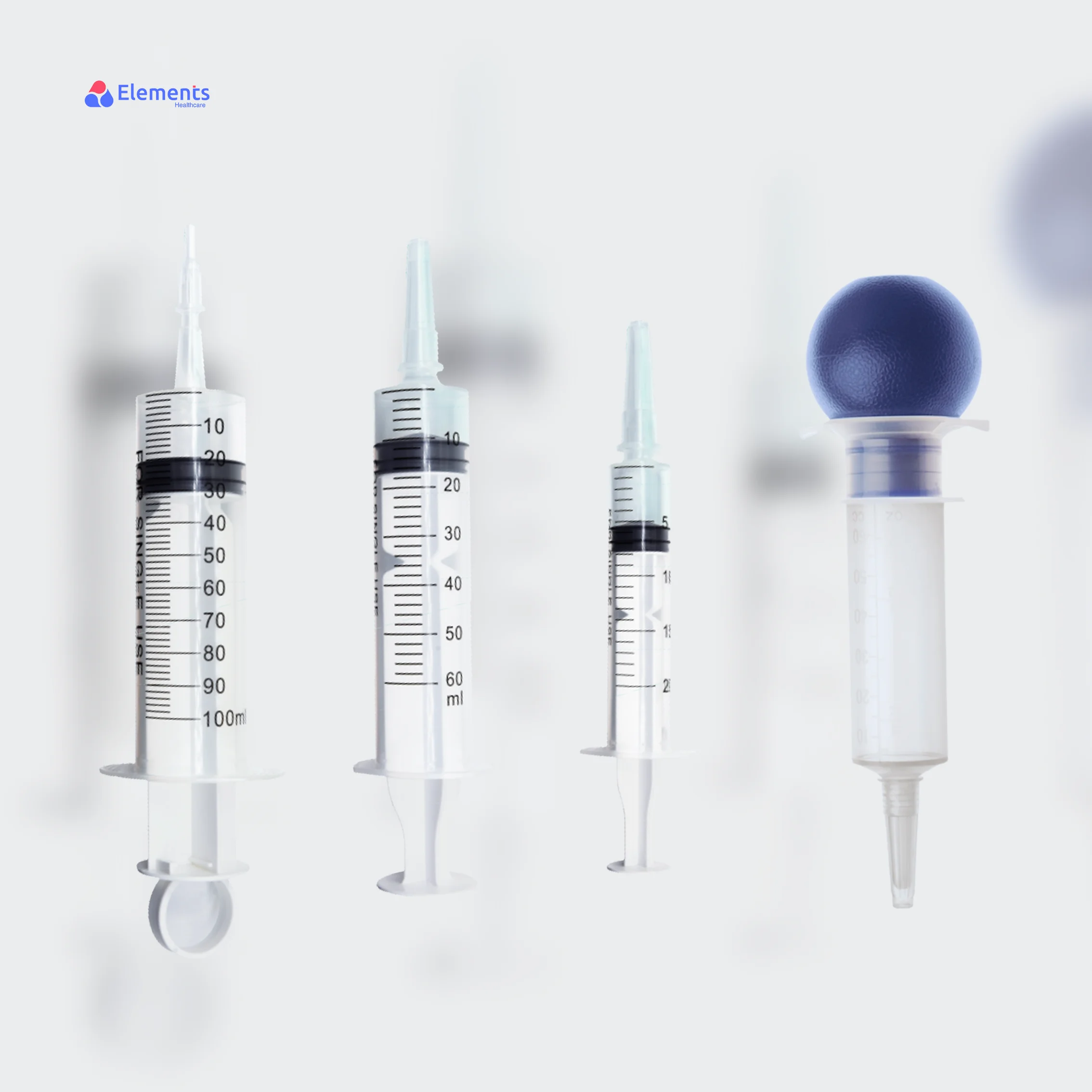 Disposable Irrigation Bulb Or Thumb Syringes 60ml Feeding Syringes Irrigation Large Syringe