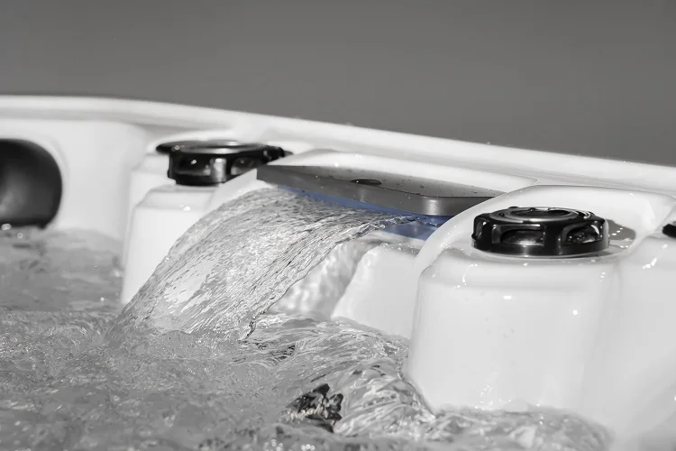 Balboa Control Air Jets Massage Whirlpool 6 Person Acrylic Spa Hot Tub with LED Waterfall