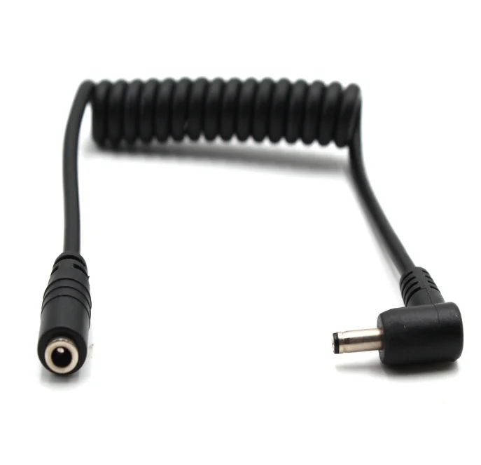TRRS 3.5mm Male to TRRS 3.5mm Female Professional Stereo Audio Cable Stretchable Flexible TPU Coiled Spiral Cord