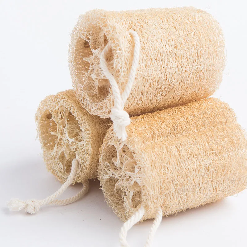 100% Natural 4 inch Organic Exfoliating Shower Loofah Body Loofah Sponges for SPA Beauty Bath
